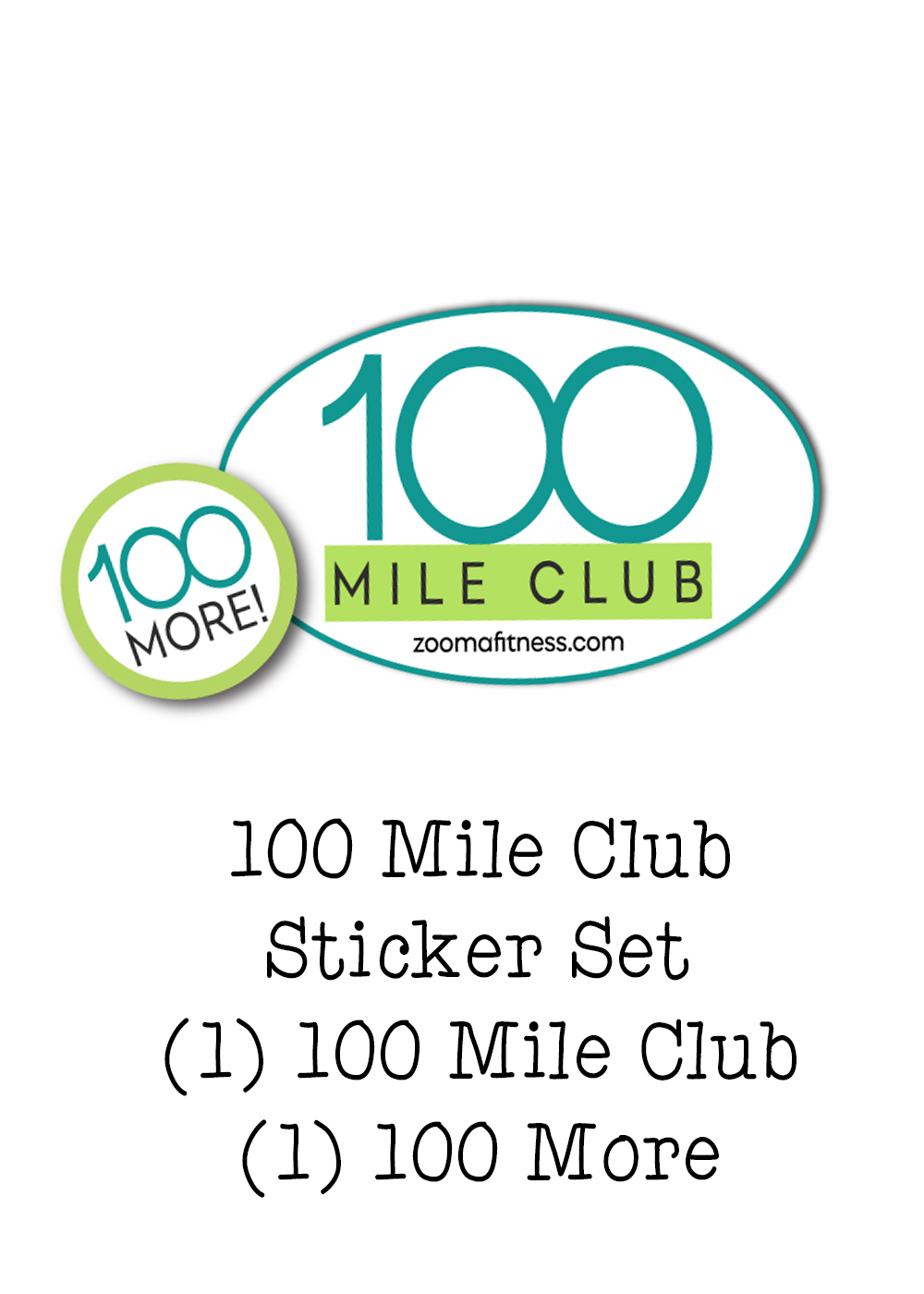 100 Mile Club Sticker Set